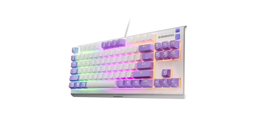 Clavier Steelseries gaming filaire Azerty Apex 3 TKL Améthyste