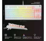 Clavier Steelseries gaming filaire Azerty Apex 3 TKL Améthyste