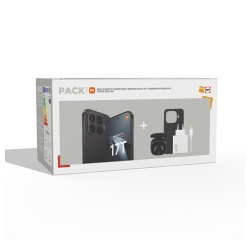 Smartphone Xiaomi Pack 17T 6,59" 5G Double nano SIM 256 Go Noir + Ecouteurs sans fil Redmi Buds 6 Play Noir + Hyper chargeur 67W conçu avec Leica