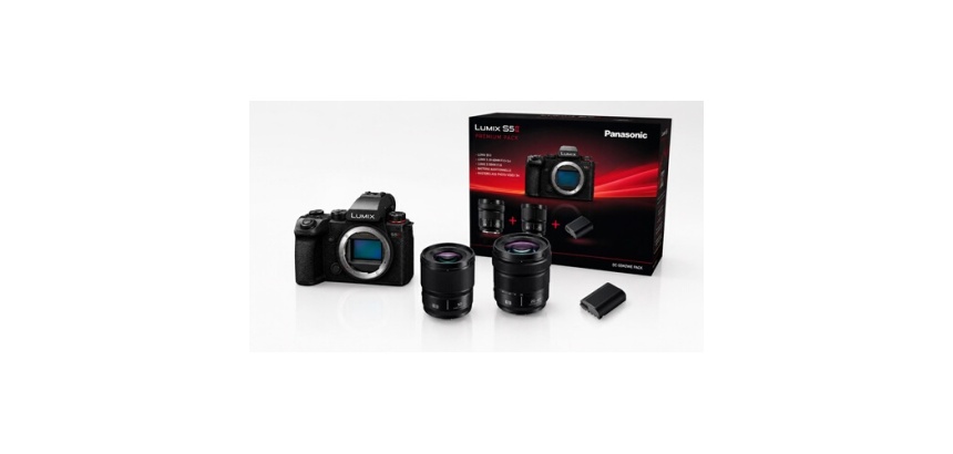 Appareil photo hybride Panasonic Pack Lumix S5II Noir + Objectif 20-60 mm F3.5-5.6 Noir + Objectif 50 mm F1.8 Noir + Masterclass Photo-Vidéo 3h + 2ème Batterie