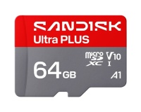 Carte mémoire micro SD Sandisk Ultra Plus 64 Go UHS-I