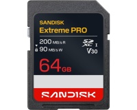Carte mémoire SD Sandisk SDXC Extreme PRO 64 Go UHS-I
