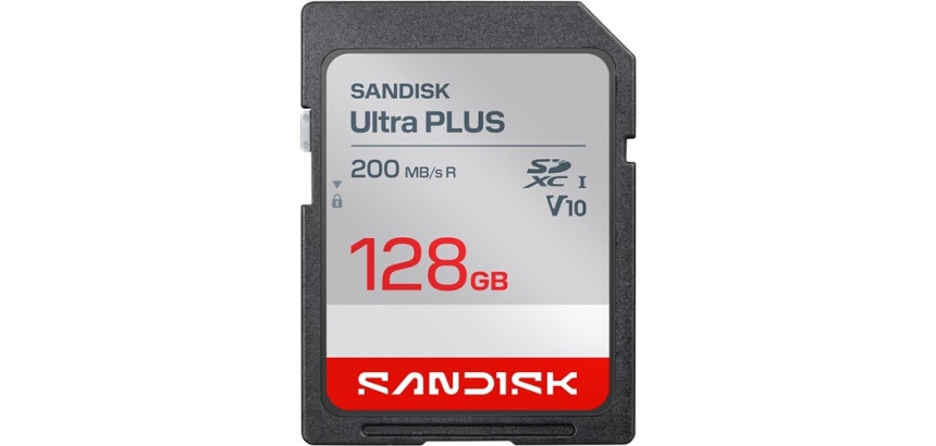 Carte mémoire SD Sandisk SDXC Ultra PLUS 128 Go UHS-I