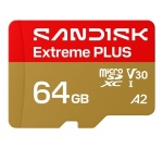 Carte mémoire micro SD Sandisk Extreme Plus 64 Go UHS-I