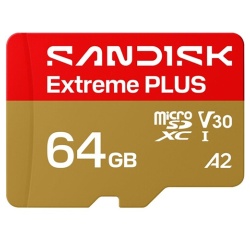 Carte mémoire micro SD Sandisk Extreme Plus 64 Go UHS-I
