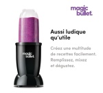 Blender Magic Bullet Mini-blender MBR06B noir 3 accessoires