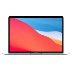 MacBook Apple Air 13" 256 Go SSD 8 Go RAM Puce M1 CPU 8 cœurs Argent 2020 Reconditionné