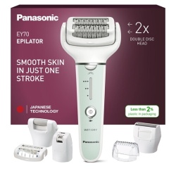 Epilateur électrique Panasonic ES-EY70AG503 avec 4 têtes incluses Wet & Dry