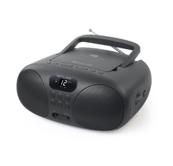 Radio Muse portable Bluetooth MD-208 FM avec lecteur CD Noir
