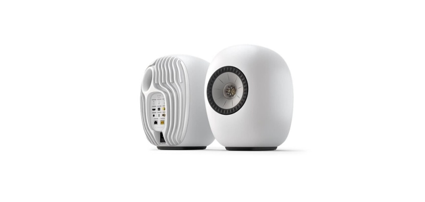 Enceinte connectée Hifi Kef LS Luxe Blanc Minéral vendues par paire