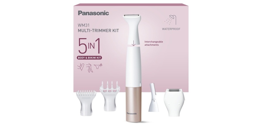 Tondeuse bikini Panasonic ES-WM31-P301 Kit 5 en 1 Blanc Rose