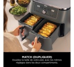 Friteuse sans huile Ninja Foodi MAX DualZone DZ400EU 9,5L Gris Reconditionnée