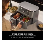 Friteuse sans huile Ninja Foodi MAX DualZone DZ400EU 9,5L Gris Reconditionnée