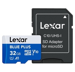 Carte mémoire micro SD Lexar Blue Plus 32 Go