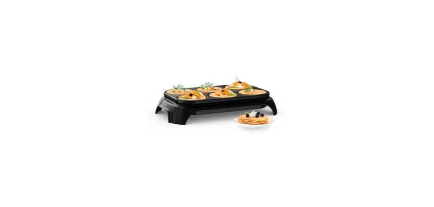 Crêpière Tefal CREP'PARTY CREPIERE ELECTRIQUE 6 Personnes, Revêtement Antiadhésif PY55E810