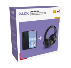 Smartphone Samsung Pack Galaxy A57 6,7" 5G Nano SIM 128 Go Bleu + Casque Bluetooth Noir