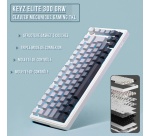 Clavier The G-lab triple mode mécanique gaming sans fil Azerty Keyz Elite 300 Dégradé Blanc