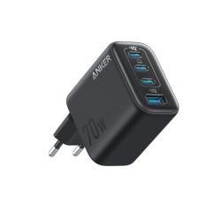 Chargeur pour téléphone mobile Anker 1A3C 70 W Max via chaque port USB Type C 70 W Noir