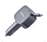 Accessoire téléphonie pour voiture Anker Chargeur Nano avec câble USB-C rétractable et port USB-C 75W Gris
