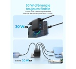 Chargeur pour téléphone mobile Anker 2 USB-C 2 USB-A 50 W Noir pour 4 appareils