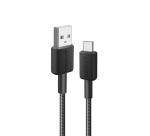 Câble téléphone portable Anker tressé USB-A vers USB-C 0,9 m Noir pour iPhone