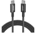 Câble téléphone portable Anker tressé USB-C vers USB-C 0,9 m Noir pour Smartphones Tablettes et Ordinateurs portables