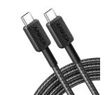Câble téléphone portable Anker tressé USB-C vers USB-C 1,8 m Noir pour Smartphones Tablettes et Ordinateurs portables
