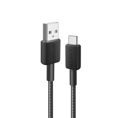 Câble téléphone portable Anker tressé USB-A vers USB-C 1,8 m Noir pour Smartphones Ordinateurs portables et Appareils photo