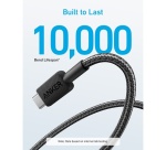 Câble téléphone portable Anker tressé USB-A vers USB-C 1,8 m Noir pour Smartphones Ordinateurs portables et Appareils photo