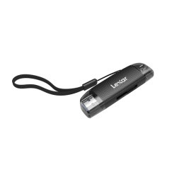 Lecteur carte mémoire Lexar LRW310 Dual Slot SD microSD USB 3.1 Type A et C Noir