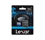 Carte mémoire micro SD Lexar Blue Plus 64 Go UHS-I