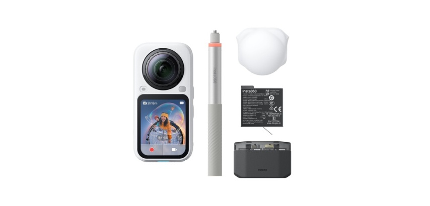 Caméra sport Insta360 X6 Essentials Bundle Arctic Blanc