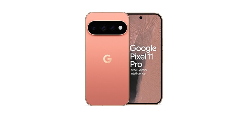 Smartphone Google Pixel 11 Pro 6.3" OLED 5G Double SIM 512 Go Rose Pêche