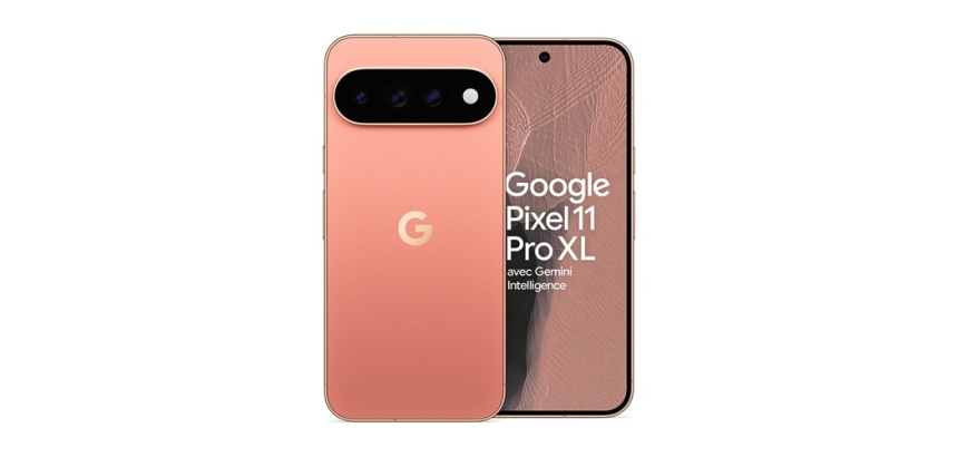 Smartphone Google Pixel 11 Pro XL 6.73" OLED 5G Double SIM 256 Go Rose Pêche
