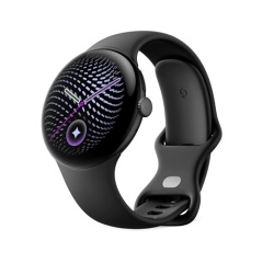 Montre connectée Google Pixel Watch 5 45 mm Bluetooth Noir Mat avec bracelet sport caoutchouc Noir Volcanique