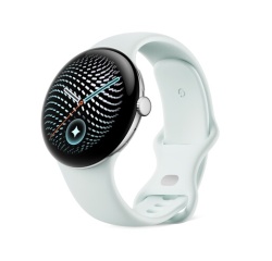 Montre connectée Google Pixel Watch 5 45 mm 4G Argent avec bracelet sport caoutchouc Gris et Vert