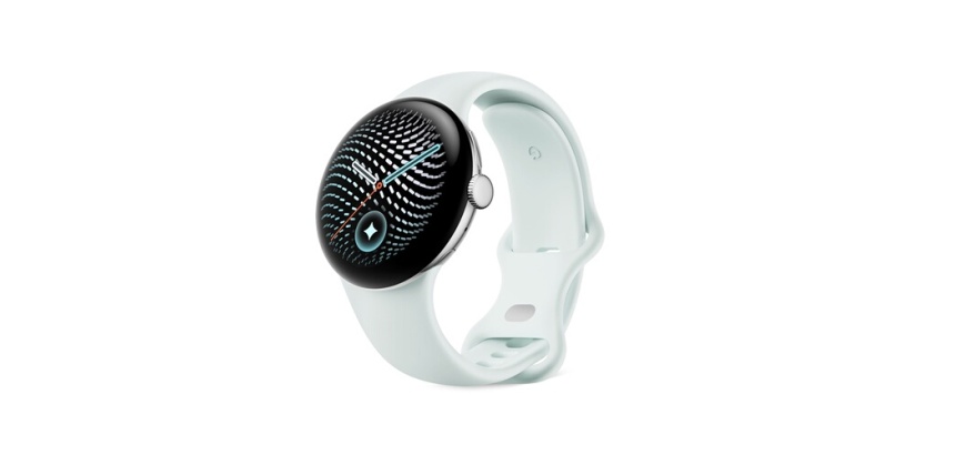 Montre connectée Google Pixel Watch 5 41 mm Bluetooth Argent avec bracelet sport caoutchouc Gris et Vert