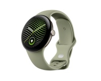 Montre connectée Google Pixel Watch 5 45 mm Bluetooth Doré avec bracelet sport caoutchouc Vert