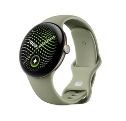 Montre connectée Google Pixel Watch 5 45 mm Bluetooth Doré avec bracelet sport caoutchouc Vert