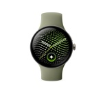 Montre connectée Google Pixel Watch 5 45 mm Bluetooth Doré avec bracelet sport caoutchouc Vert