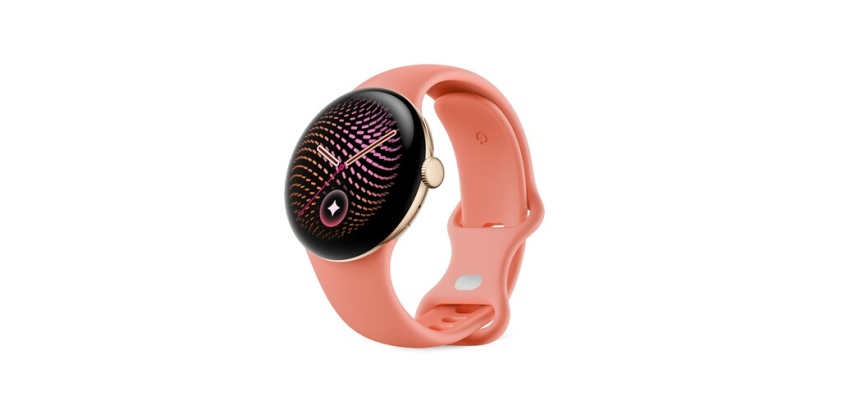 Montre connectée Google Pixel Watch 5 41 mm Bluetooth Or avec bracelet sport caoutchouc Rose