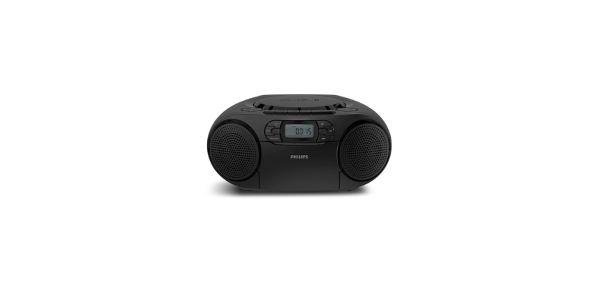 Radio Philips TAZ2200 avec lecteur CD multisource FM Noir