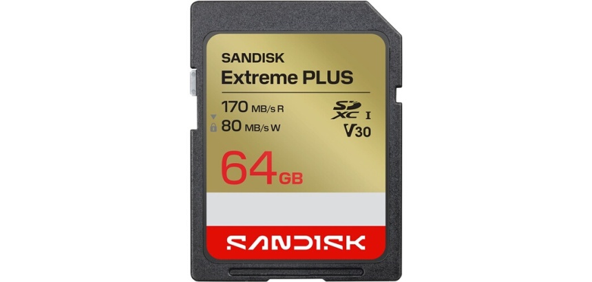 Carte mémoire SD Sandisk Extreme PLUS UHS-I 64 Go pour Appareil photo Réflex Hybride Caméscope Ordinateurs portables