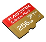 Carte mémoire micro SD Sandisk Extreme PLUS UHS-I 256 Go pour Drone Appareils Android Consoles de jeu portables