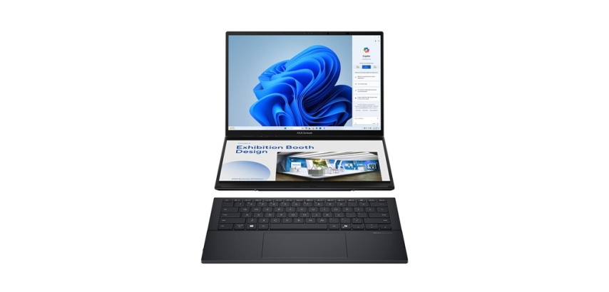 PC portable Asus Zenbook DUO UX8406CA-DRFQL305W 14" Ecran Tactile OLED 60 Hz Intel Core Ultra 7 32 Go RAM 1 To SSD Gris