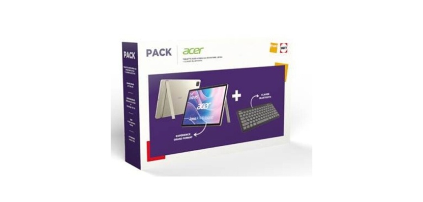 Tablette tactile Acer Pack Iconia A14 14" 128 Go Argent + Clavier