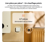 Thermostat connecté Tado Kit de démarrage Multiroom intelligent sans fil X 2e gén. Blanc + 2 Têtes thermostatiques intelligentes X