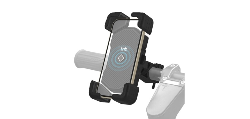 Divers équipement ou accessoire vélo Tnb Support smartphone renforcé avec verrouillage automatique vélo et trottinette Urban Moov Noir