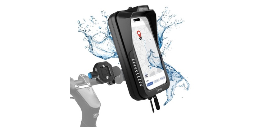 Divers équipement ou accessoire vélo Tnb Support smartphone en coque rigide avec système Quick Lock Urban Moov Noir