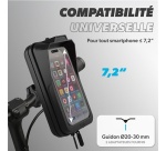 Divers équipement ou accessoire vélo Tnb Support smartphone en coque rigide avec système Quick Lock Urban Moov Noir